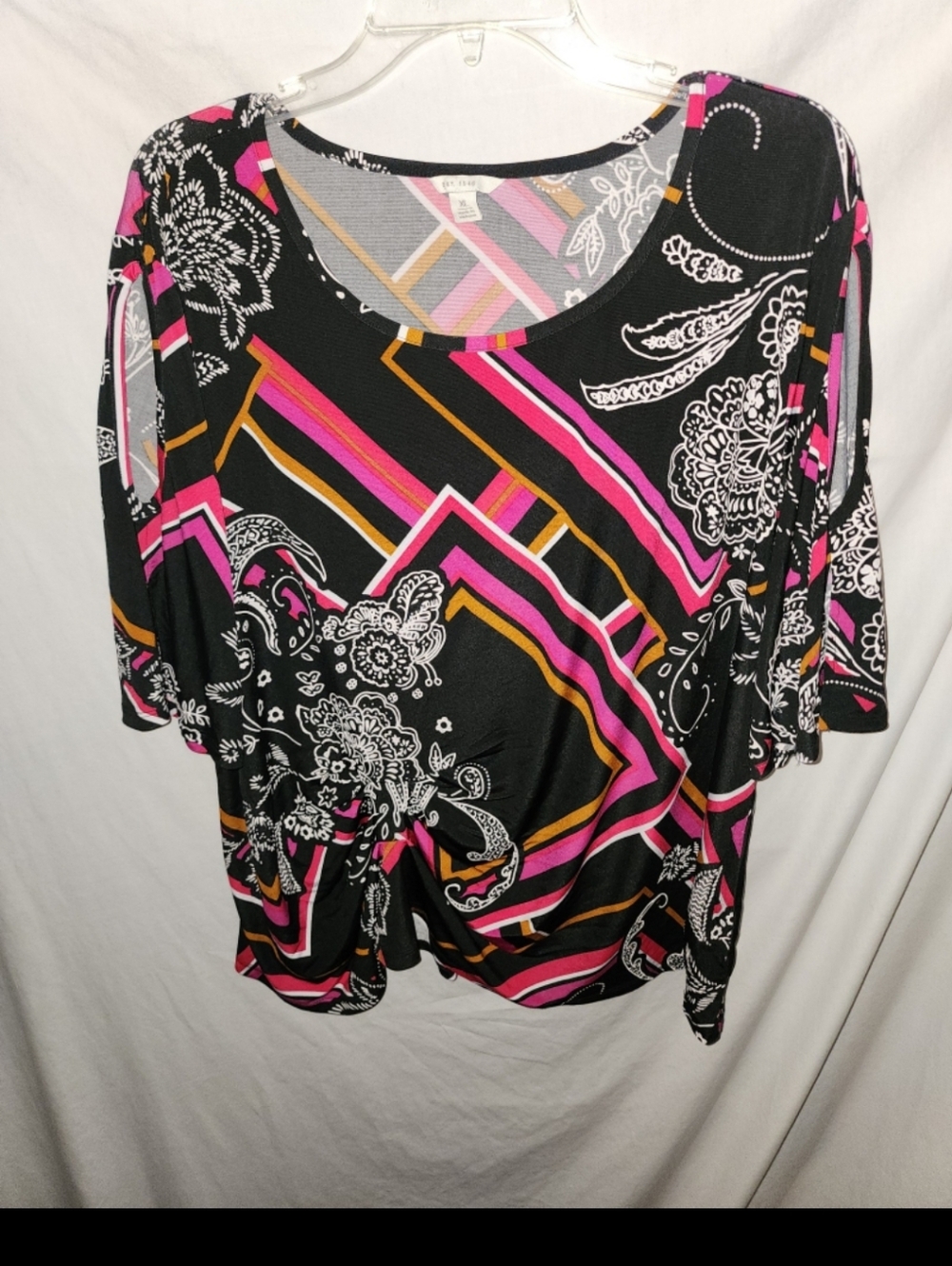 Cato womens size xlarge split sleeve cutout top - Picture 2 of 5